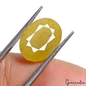 10,40 ct Naturalny szafir cejloński żółty owalny fasetowany pierścionek rozmiar AAA + kamień szlachetny