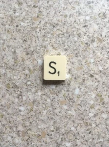 Spare SCRABBLE tile letter S Complete your game/arts & crafts - Picture 1 of 2