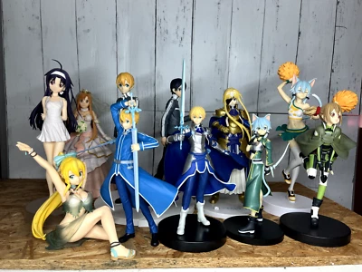 Lote de 11 figuras Sword Art Online SAO Foto 1 de 4