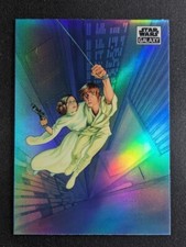 2021 Topps Chrome Star Wars Galaxy LEAP OF FAITH by ZINA SAUNDERS Chrome Ref