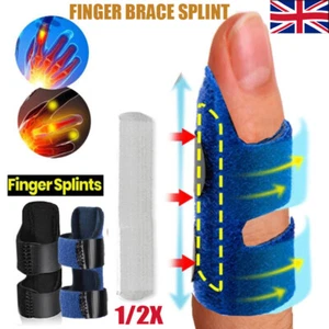 Trigger Finger with Metal Support Splint Straightener Corrector Brace Protector - Picture 1 of 20
