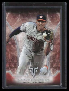 2015 Topps Triple Threads Amber 94 Carlos Correa Rookie 53/125 - Picture 1 of 2