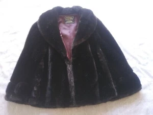 Vintage Tissavel Simulation Fur Overcoat Styled By Lepshire Faux Fur - Picture 1 of 7