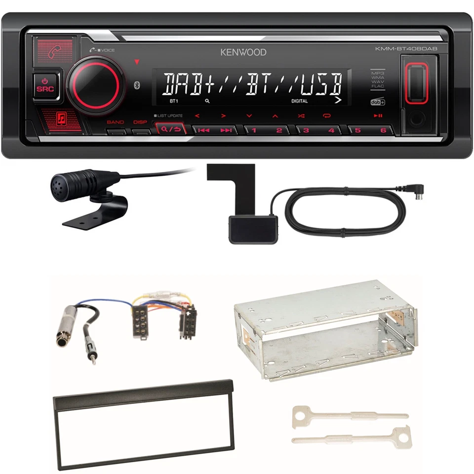 Kenwood KMM-BT408DAB - USB-Autoradio mit DAB & Bluetooth Freisprecheinrichtung