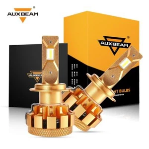 AUXBEAM H7 LED Headlight Bulbs Conversion Kit High Low Beam Lamp 6000K White HID - Picture 1 of 12
