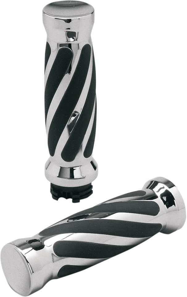 PRO-ONE PERF.MFG. Empuñaduras 802440 - Retorcidas - Goma - Cable - Cromo Foto 1 de 1