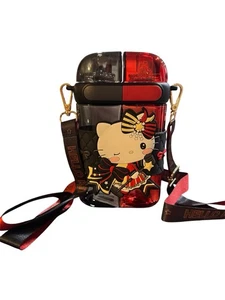 Hello Kitty Doppel Trinkflasche mit Strohhalm - Bild 1 von 5