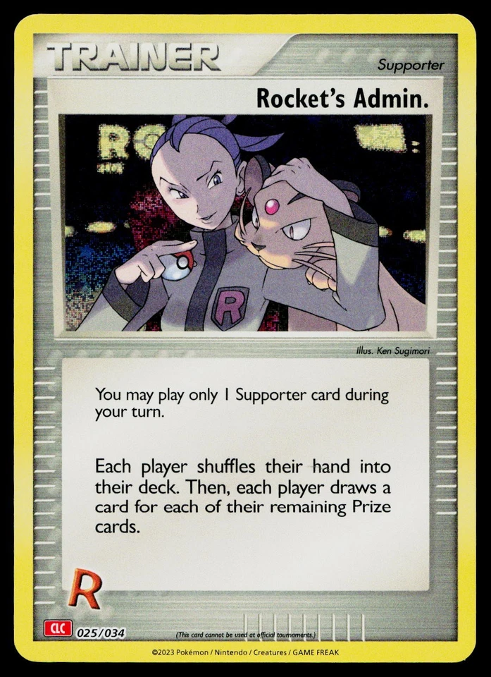 Rocket's Admin. (CLC) 025/034 Trading Card Game Classic Classic Collection - Image 1 of 2
