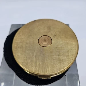 Emrich Goldtone Compact Mercedes Benz Emblem on Reverse Germany - Picture 1 of 4