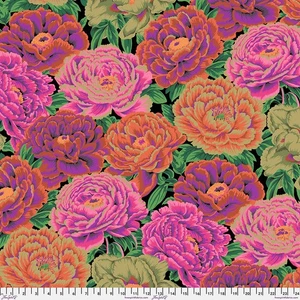 Tibetan Peony, Red - Kaffe Fassett Collective Quilt Fabric 100% Cotton By Yard - Picture 1 of 3
