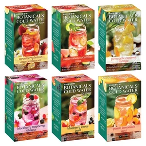 Bigelow Botanicals Cold Water Infusion Herbal Variety Pack, Caffeine F - Picture 1 of 6
