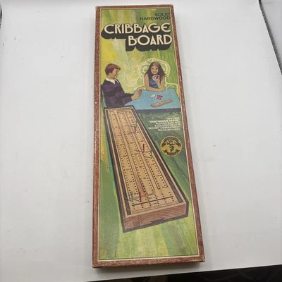 Vintage 1972 Solid Hardwood Cribbage Board No.715 - Image 1 of 4