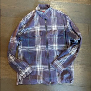 Supreme Quilted Plaid Flannel Size M - Excellent Condition - Picture 1 of 3