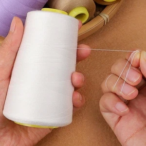 6000yards Overlock Thread Polyester Yarn Sewing Machine Hand Embroidery 2 Rolls - Picture 1 of 26