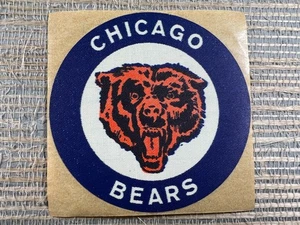 Vintage Chicago Bears Logo 3" NFL Avery Cloth Fabric Sticker Patch 1960s - Picture 1 of 3