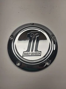 Harley Davidson Skull Air Cleaner Trim Cover Chrome Derby Race Good Shape - Picture 1 of 16