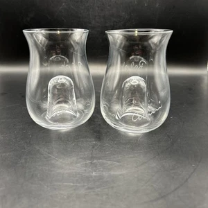 2 Luigi Colani Crystal Thumbprint Wine Glasses Signed Personalized “Ralph” BB34 - Picture 1 of 9