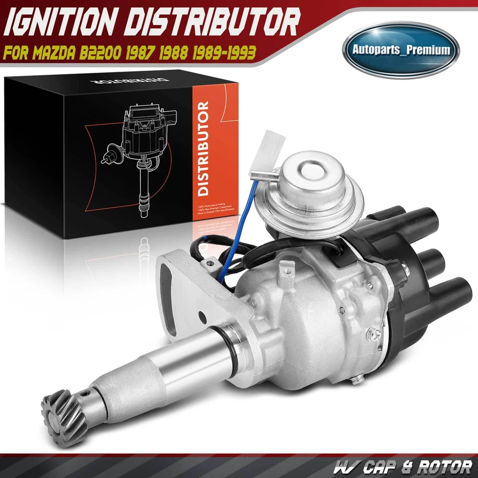 Distribuidor de encendido con tapa y rotor para Mazda B2200 1987 1988 1989-1993 L4 2,2 L Foto 1 de 4