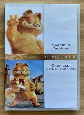 DVD ~ Garfield 1 & 2 ~ Color ~ PG ~ 83+- Mins. Each ~ 2010 ~ !🆕! Foto 1 de 4
