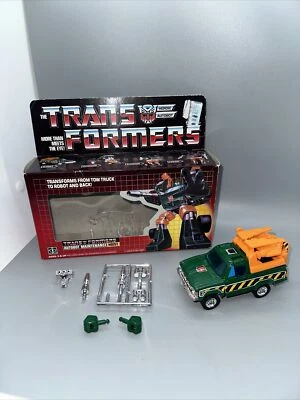 Hoist Complete 1985 Vintage Hasbro G1 Transformers Action Figure accessories Box - Image 1 of 4