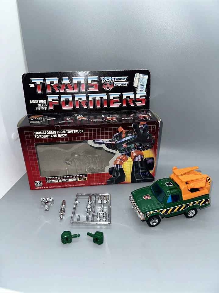 Hoist Complete 1985 Vintage Hasbro G1 Transformers Action Figure accessories Box - Image 1 of 4