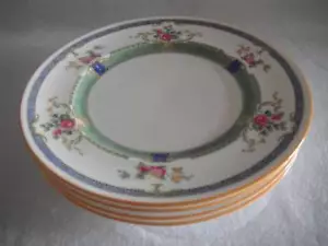 ROYAL DOULTON #657883 DINNER PLATE GREEN INSIDE BORDER VERY RARE MULTIPLES AVAIL - Picture 1 of 12