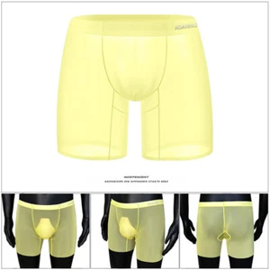ADANNU Men's Fitness Stretch Sports Shorts Bodybuilding Quick Drying Underwear - Picture 1 of 18