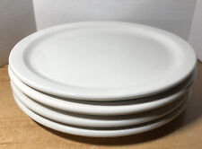 4 ONEIDA BRIGHT WHITE Diner Ware Dinner/lunch Plates Ceramic Ware 9 3/8" (2 avb)