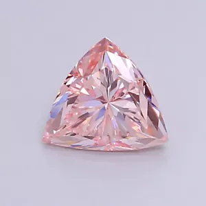 1 CT Intense Pink Triangle Cut Lab Grown Diamond For Engagement Ring - IGI - Picture 1 of 4