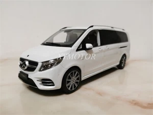 1/18 Benz Classe V L V260L MPV Modellino Diecast Auto Giocattoli Nero/Bianco Regali Hobby - Foto 1 di 21