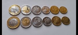 Morocco Coins set of 6pcs. (10c ,20 Centimes, 1/2dh, 1dh, 5dh ,10 Dirhams) UNC