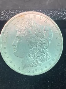 White 1897 o Morgan Silver Dollar - Bild 1 von 2