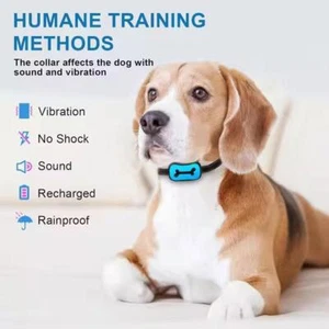 Dog Training Collar Rechargeable Shock PET Waterproof Stop G2 Barking M5X0  T6M4 - Bild 1 von 25