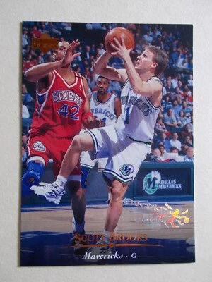 1995-96, Upper Deck, NBA, Electric Court, Silver, 32, Scott Brooks, Mavericks - Image 1 of 2