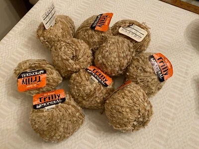 10 x 50gr skeins La Lana Trilly Mondial yarn Merino Wool/Acrylic/Nylon Italy - Image 1 of 4