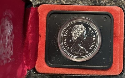 1975 Canadian Silver Proof Specimen One Dollar - Calgary Anniversary 1875-1975 - Image 1 of 4