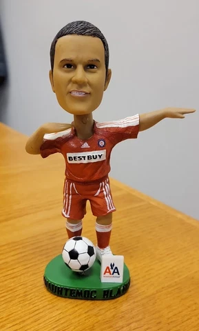 Cuauhtemoc Blanco Chicago Fire MLS Bobblehead Soccer Red Jersey sga 2008 NO BOX Cover