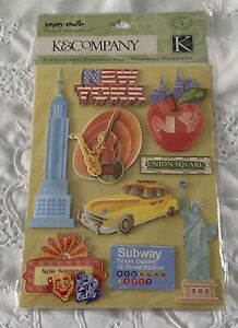 Scrapbook K & Company Travel (New York) Stickers