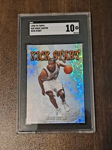 Vince Carter 1998-99 Topps Kick Start Rookie SGC 10 GEM MINT / LOW POP - Picture 1 of 2