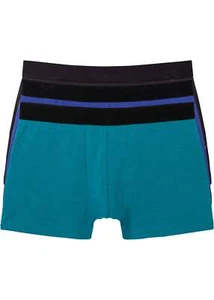 Boxer 3Tlg Gr. 7(XL)  Saphirblau/Dunkelblau/Türkis Herren Slip Neu - Bild 1 von 1