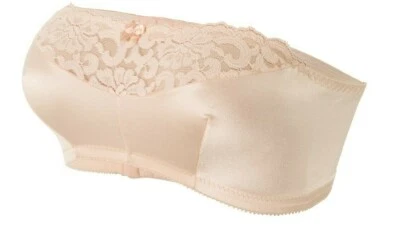 Sujetador sin tirantes Glamorise COMPLETO CONFORT 40B 40C 40D encaje AUTO~AJUSTE desnudo NUEVO Foto 1 de 4