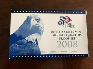 2008 US Mint State Quarters Proof Set - Picture 1 of 1