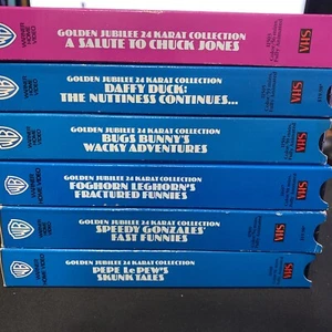 WARNER BROTHERS GOLDEN JUBILEE VHS LOT 6 LOONEY TUNES BUGS Chuck Jones - Picture 1 of 7