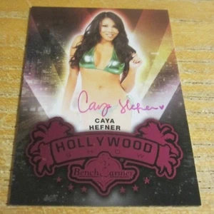 Caya Hefner 2015 Bench Warmer Hollywood Autographs Pink Foil #19 Trading Card - Picture 1 of 2