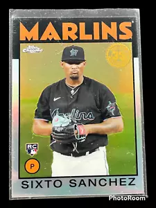 Sixto Sanchez Rookie rifrattore 2021 Topps Chrome Baseball 1986 Topps #86BC-12 - Foto 1 di 2