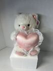 Teddy Bear Princess Heart  Plush Happy Mothers Day White & Pink Preferred Plush