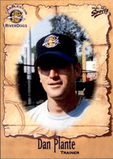 2001 Charleston River Dogs Multi-Ad #28 Dan Plante University of Florida Card