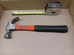 Craftsman 16 oz Claw Hammer With Comfort Grip and Fiberglass Handle No 3822 - Picture 1 of 11