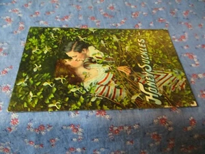 Old Postcard Honey Suckles Two Lovers in Honeysuckle Bush - Picture 1 of 2