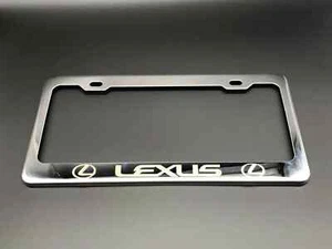 MARCO DE MATRÍCULA LEXUS, acero inoxidable de alta resistencia con grabado láser - Imagen 1 de 4